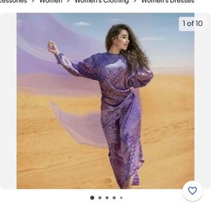 XS lilac satin dress